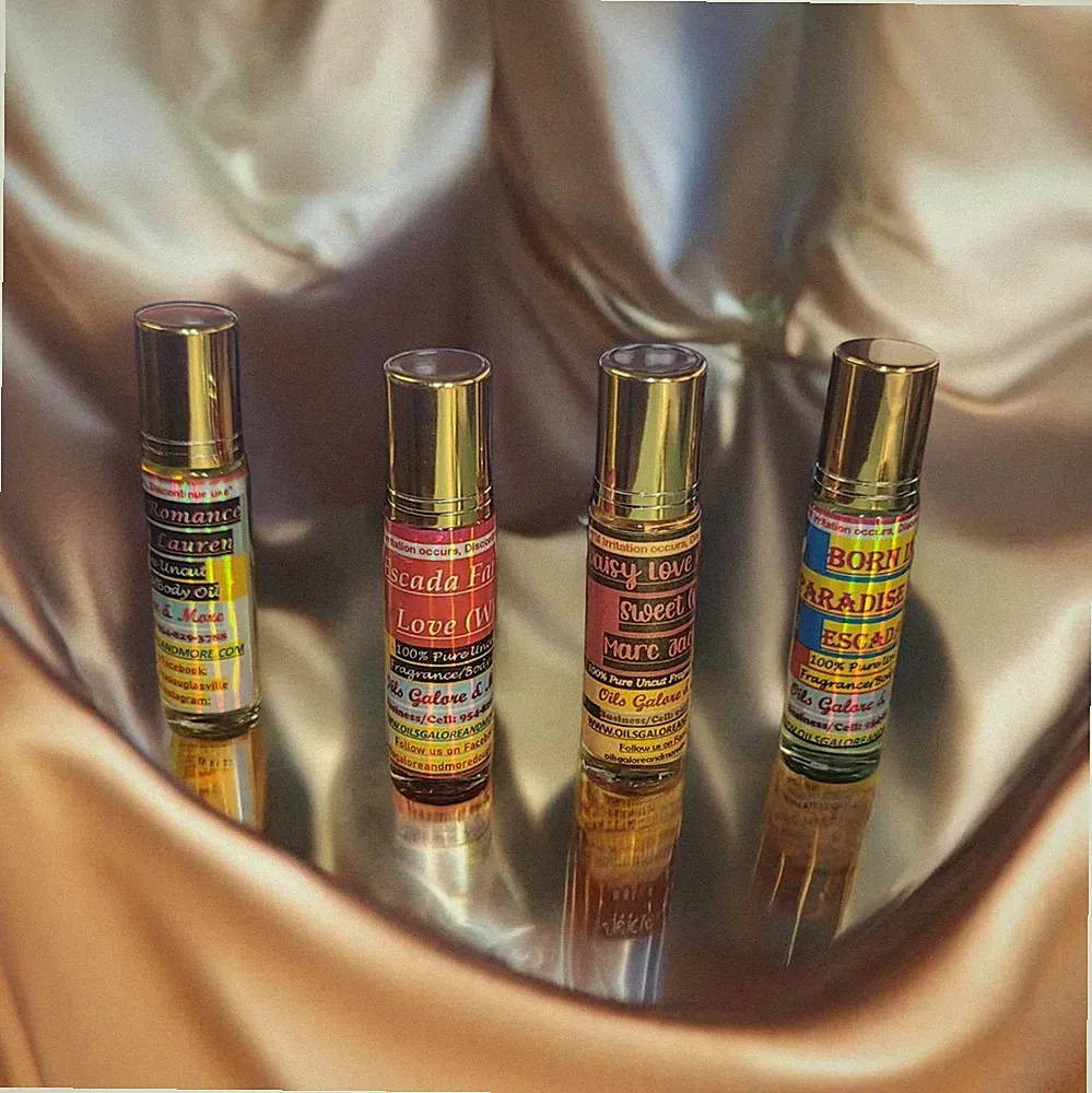 10 ML Roll on Fragrance/Body Oils - 4 for $15.00 - HIGH QUALITY & UNCUT!