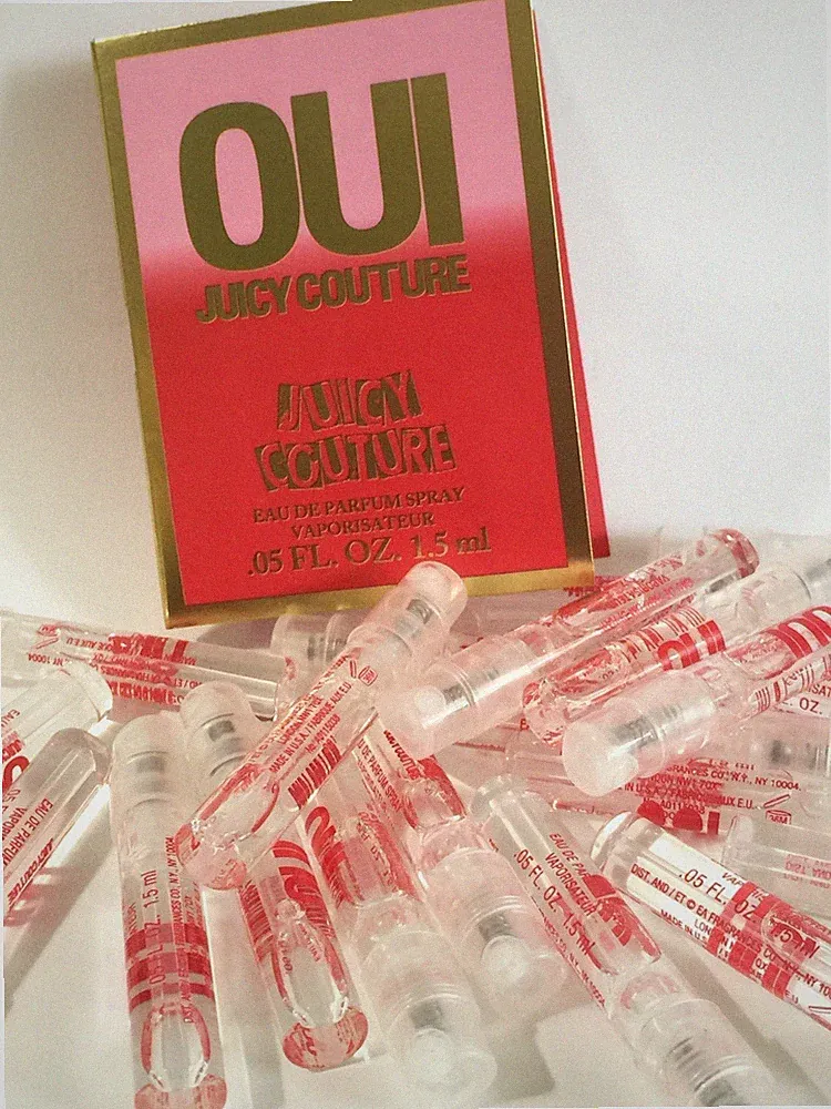 18 Oui Juicy Couture women Perfume EDP Travel Sample Spray Vial .05oz NEW