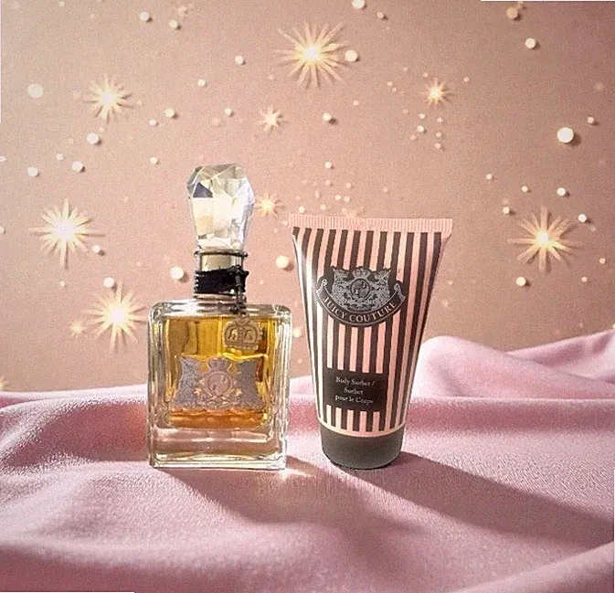 Juicy Couture Perfume Fragrance Spray 3.4 + Body Sorbet/Sorber 4.2 oz 2 pc Set
