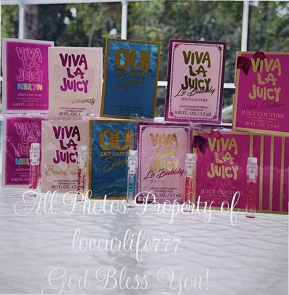 Juicy Couture Viva La Juicy Collection Perfume 5pc Sample Vials Spray Set